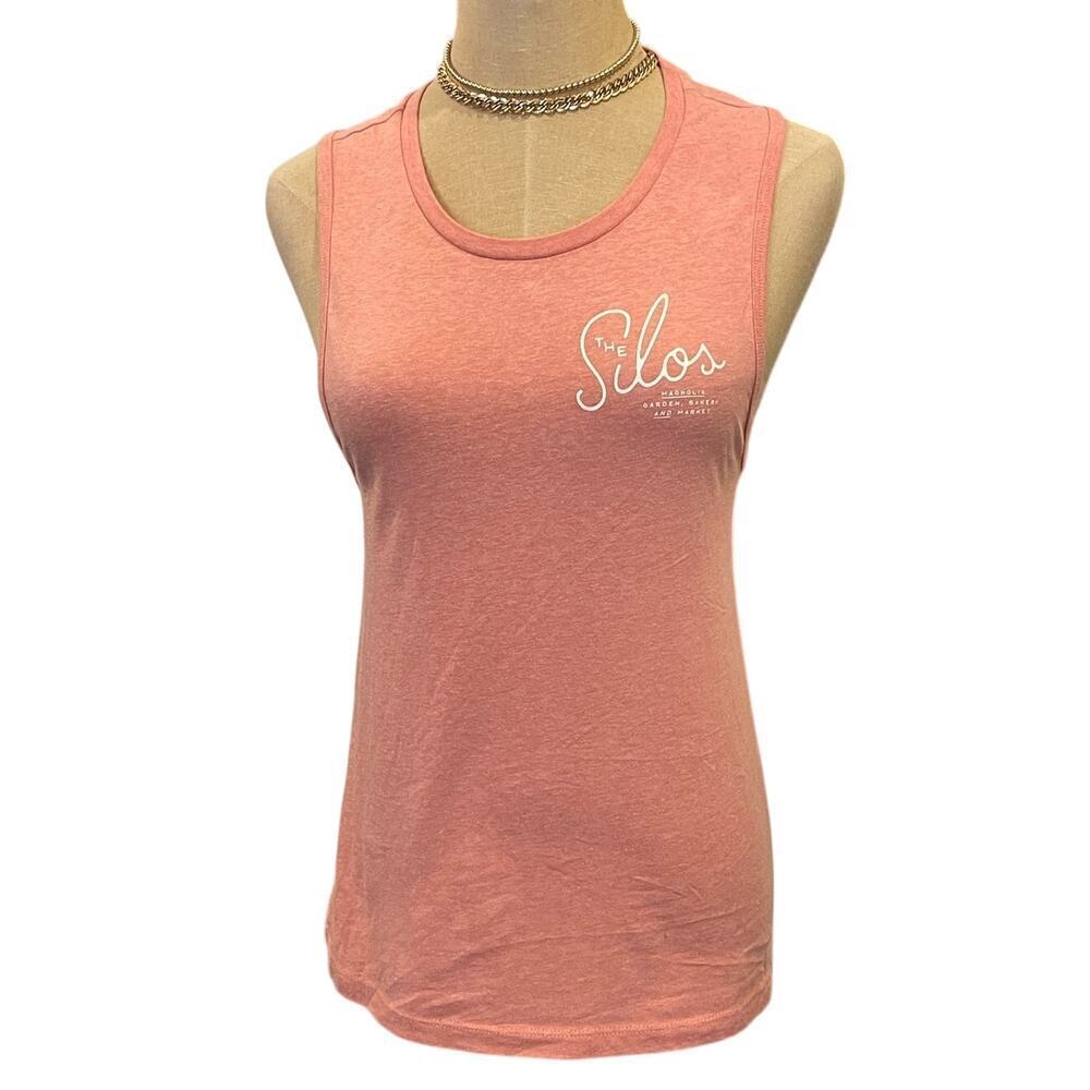 MAGNOLIA Silos Texas Garden, Bakery, Market Peach Tank Top Tee XS